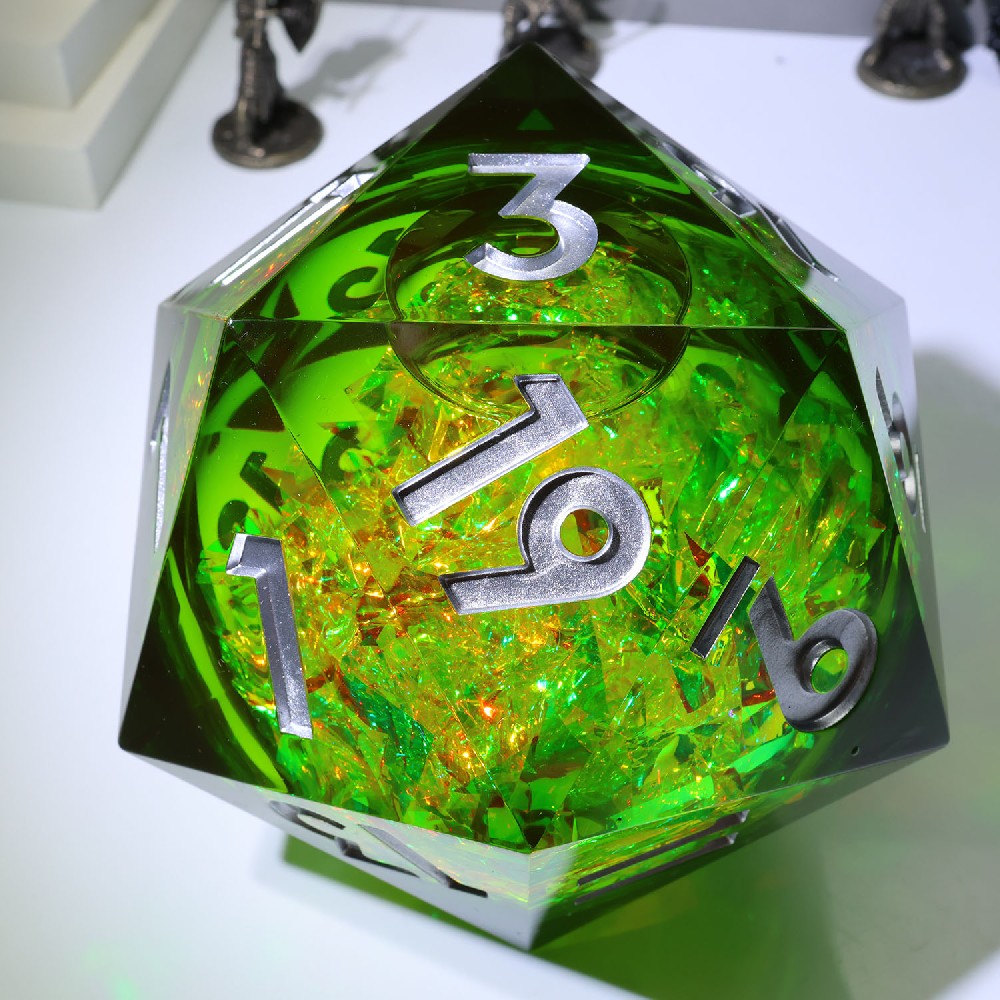 95MM Oversized D20 Chonk Dice New Release | Handmade Resin D20 Dice from Xinyuze Crafts